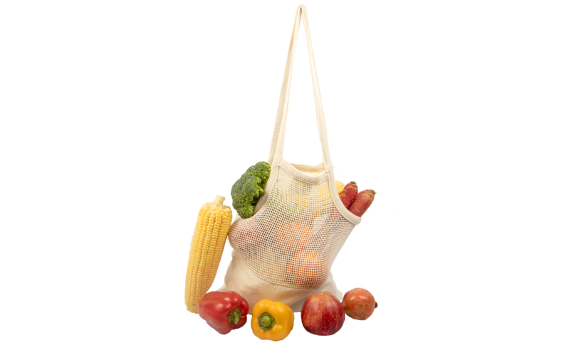 Mesh & Fabric Tote