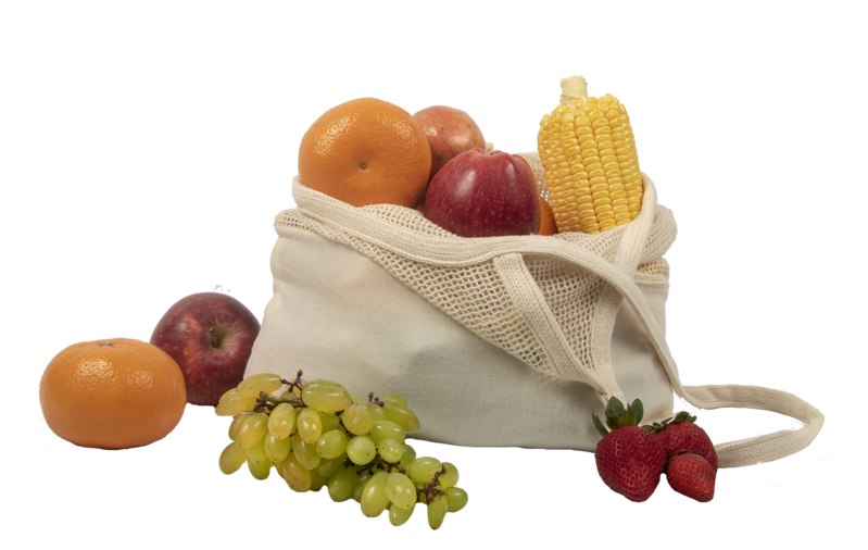 Mesh & Fabric Tote